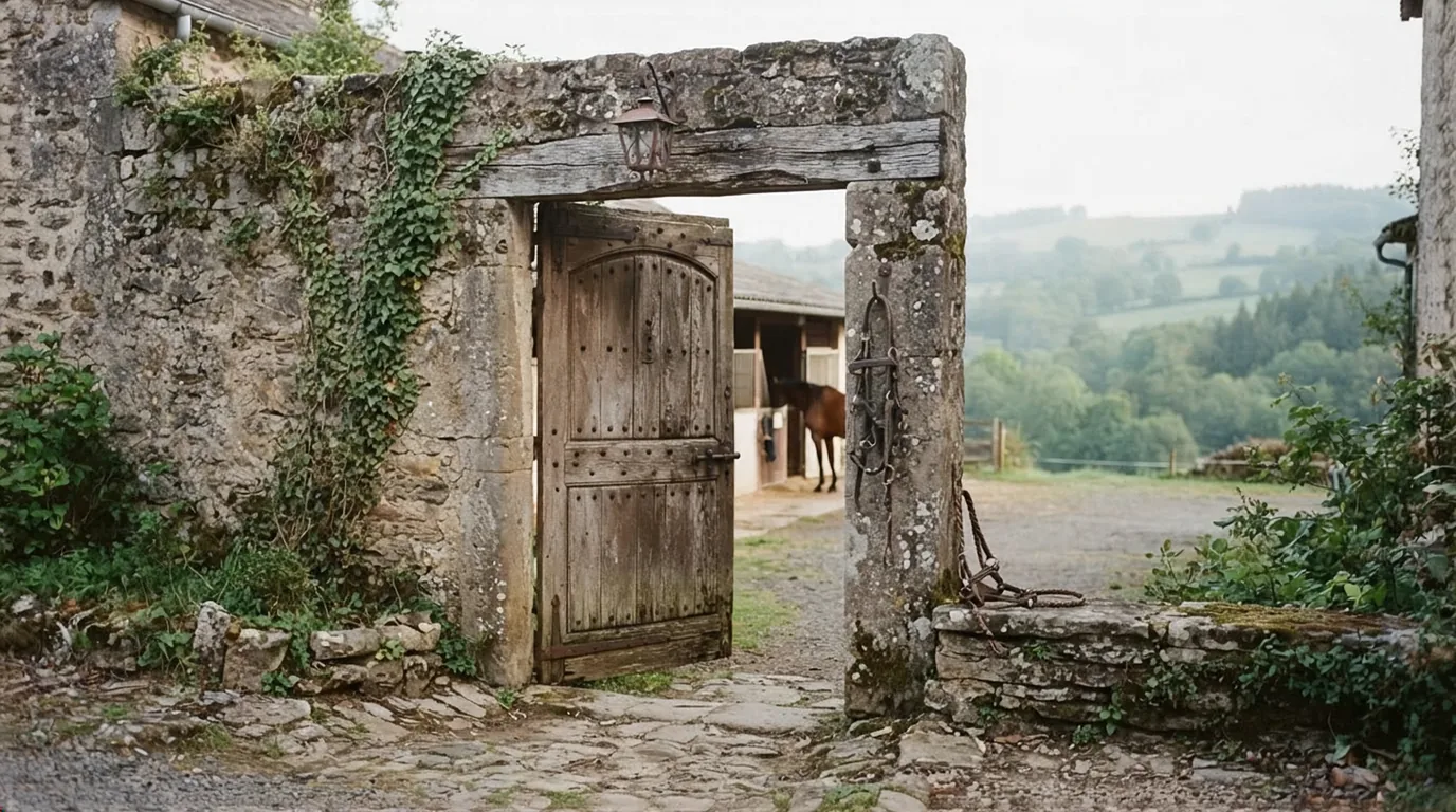 Entrée du Ferme équestre de Sardin, centre équestre à Rouffignac-Saint-Cernin-de-Reilhac