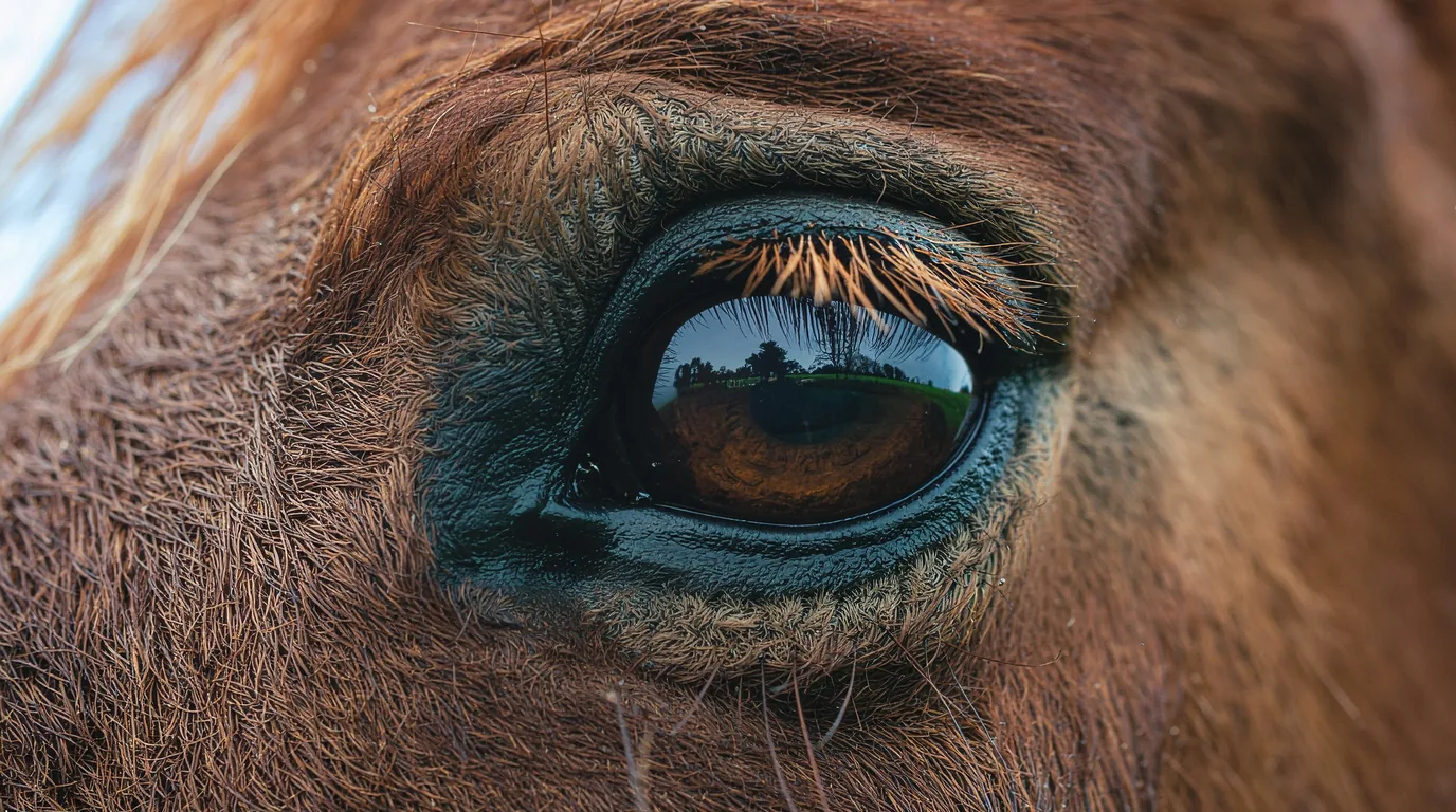 Un regard de cheval au Ferme équestre de Sardin, Rouffignac-Saint-Cernin-de-Reilhac